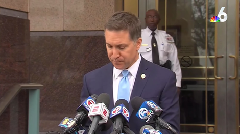 Palm Beach State Attorney Dave Aronberg announcing the charges against Robert Kraft.